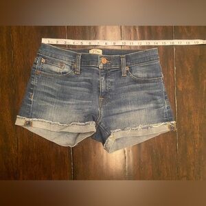 J. Crew mid/low rise Blue Jean Shorts 3”